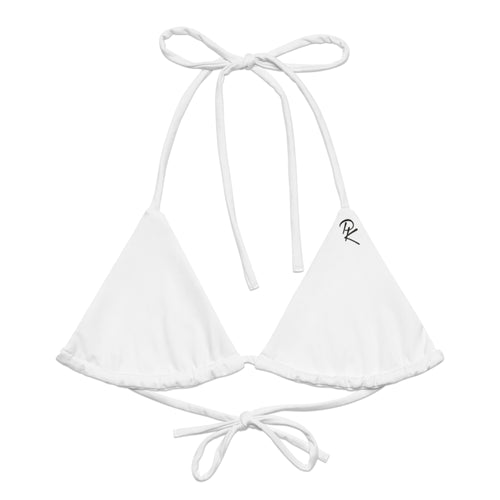 Pono Kai Eco String Bikini Top (BLK Logo)