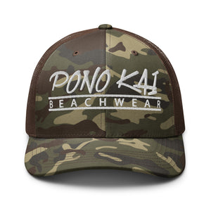 Pono Kai Camouflage Trucker Hat
