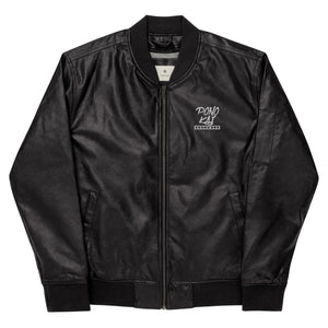 Pono Kai Leather Bomber Jacket