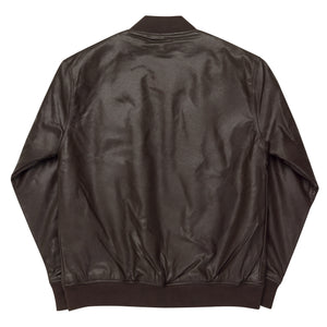 Pono Kai Leather Bomber Jacket