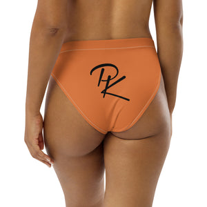 Pono Kai Flamenco Orange Eco High-Waisted Bikini Bottom