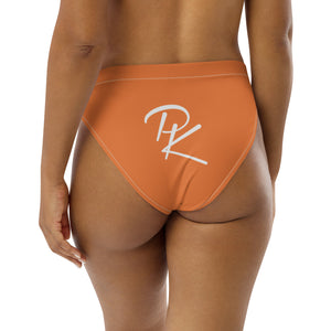 Pono Kai Flamenco Orange Recycled High-Waisted Bikini Bottom