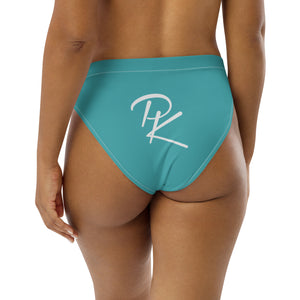 Pono Kai Viking Blue Recycled High-Waisted Bikini Bottom