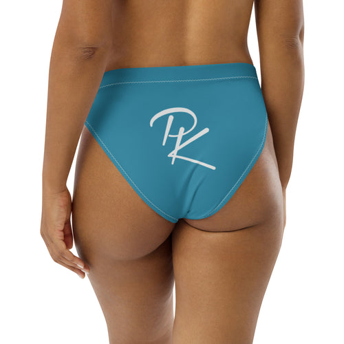 Pono Kai Blue Eco High-Waisted Bikini Bottom
