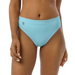 Pono Kai Blizzard Blue Recycled High-Waisted Bikini Bottom