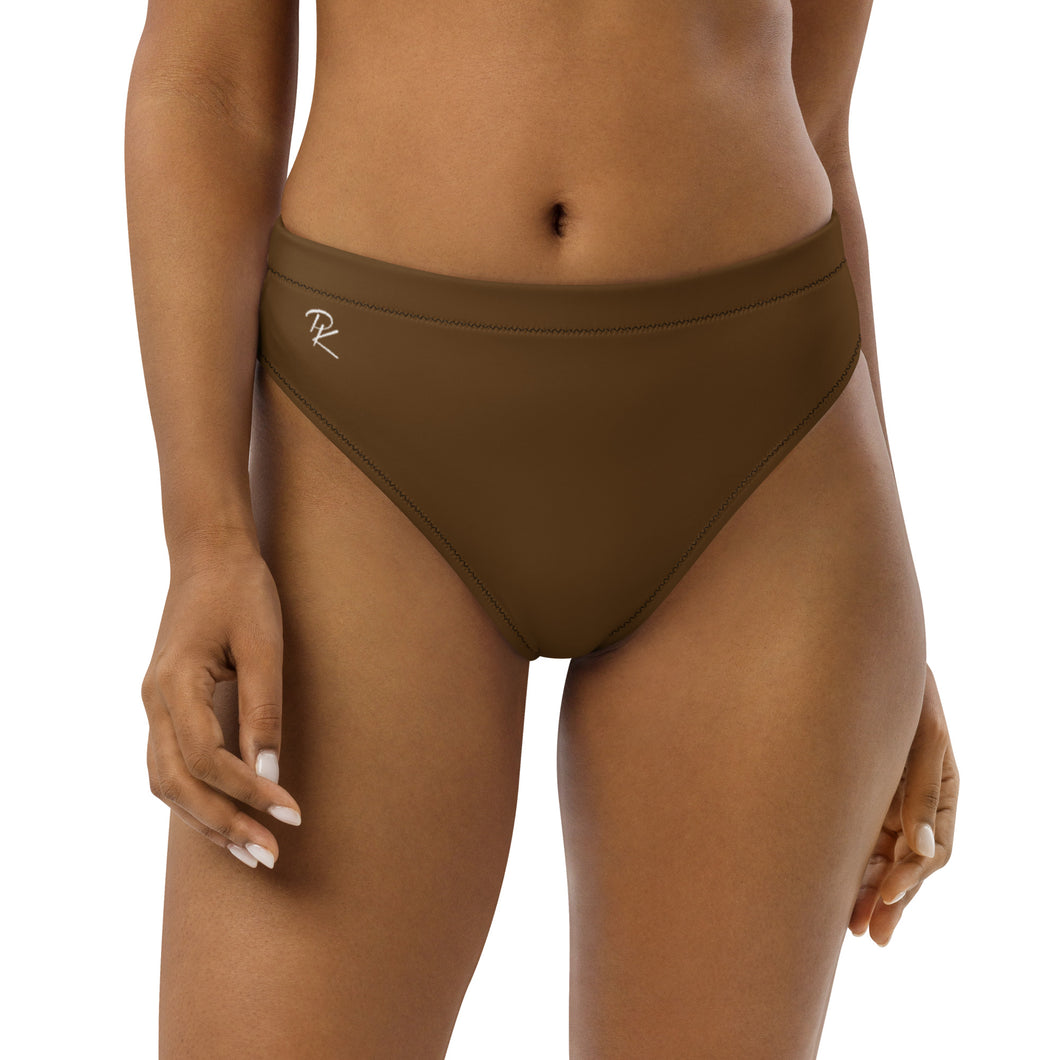 Pono Kai Brown Eco High-Waisted Bikini Bottom