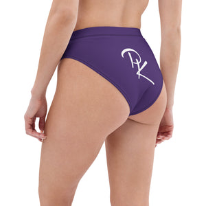 Pono Kai Purple Recycled High-Waisted Bikini Bottom