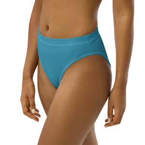 Pono Kai Blue Eco High-Waisted Bikini Bottom