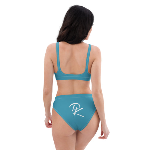 Pono Kai Blue Eco High-Waisted Bikini Set