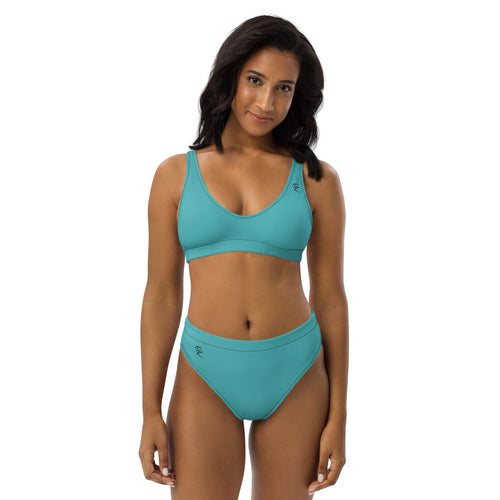 Pono Kai Viking Blue Eco High-Waisted Bikini Set