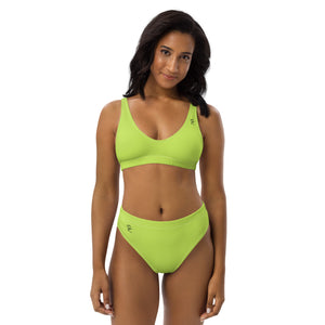 Pono Kai Mindaro Green Eco High-Waisted Bikini Set