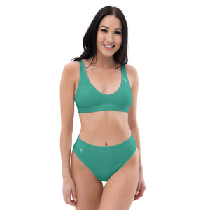 Pono Kai Niagara Green Eco High-Waisted Bikini Set