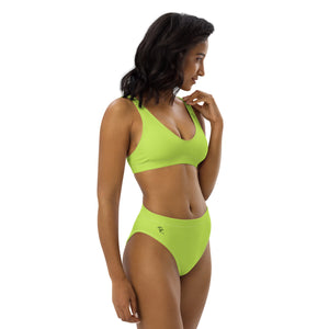 Pono Kai Mindaro Green Eco High-Waisted Bikini Set