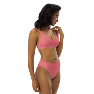 Pono Kai Froly Pink Eco High-Waisted Bikini Set