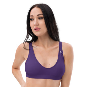 Pono Kai Purple Recycled Padded Bikini Top