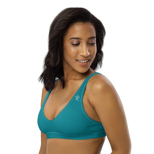 Pono Kai Eastern Blue Eco Padded Bikini Top