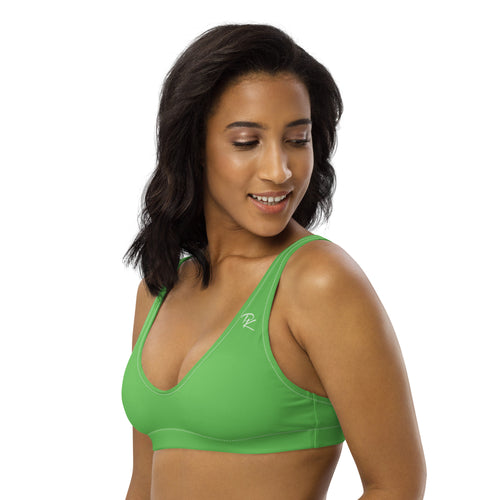 Pono Kai Mantis Green Eco Padded Bikini Top