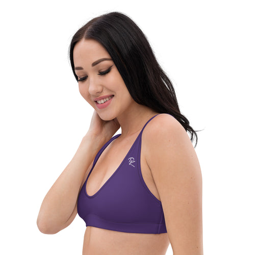 Pono Kai Purple Eco Padded Bikini Top