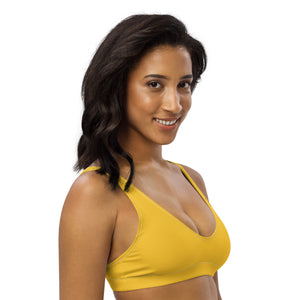 Pono Kai Yellow Recycled Padded Bikini Top