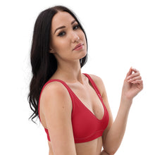 Pono Kai Red Recycled Padded Bikini Top