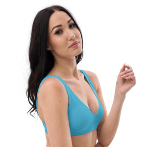 Pono Kai Summer Sky Blue Eco Padded Bikini Top