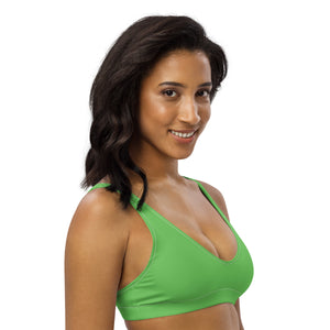Pono Kai Mantis Green Recycled Padded Bikini Top