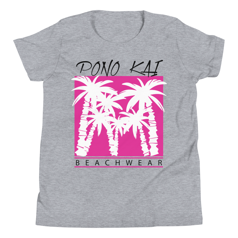Pono Kai Pink Palms2 Kids T-Shirt
