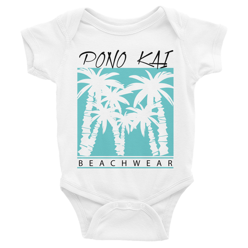 Pono Kai Blue Palms Infant Bodysuit