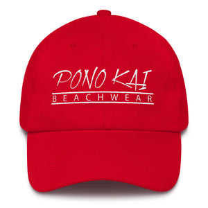 Pono Kai White Logo Cotton Cap